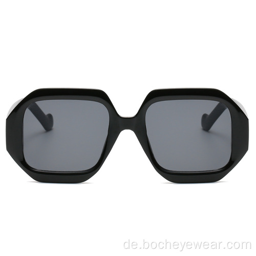 Neue Retro-Box-Sonnenbrillen Europäische und amerikanische Net Red Street Shooting-Sonnenbrillen für Herren mit grenzüberschreitender Sonnenbrille mit großem Rahmen